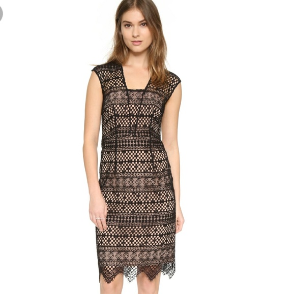 NWT Shoshanna Hilda Lace Formal Midi Dress - Picture 1 of 13